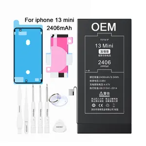 आईफोन के लिए ओईएम लिथियम आयन सेल फोन रिप्लेसमेंट रिचार्जेबल मोबाइल 14 6एस 6 एसई एक्सआर 8 एक्सएस प्लस 7 एक्स 11 मिनी 12 प्रो मैक्स 13 बैटरी