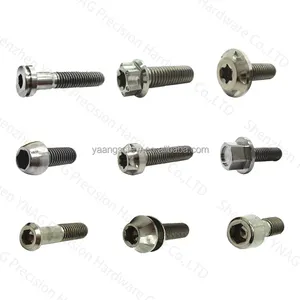 Chính Xác Sản Xuất Nhà Máy Chế Biến Tùy Chỉnh GR2 Gr5 Titan Stud Bộ Bolt Động Cơ Tự Động Máy Giặt Đầu Torx Vít Bu Lông