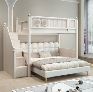 Camera dei bambini multifunzionale <span class=keywords><strong>letto</strong></span> <span class=keywords><strong>a</strong></span> castello sfalsato con letti <span class=keywords><strong>a</strong></span> castello superiore e inferiore - Product Image 4