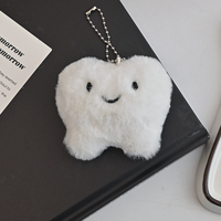 Peluche dentaire en forme de pompon, jouet pour la santé dentaire, brosse à dents, pendentif pour sac d'école, porte-clés, cadeau pour les dentistes