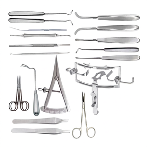 Ensemble d'instruments chirurgicaux pour lèvre fendue et palais fendu, 22 pièces, en acier inoxydable, manuel, durable, DEBONAIRII - Product Image 1