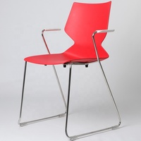 Chaise de bureau de direction en acier inoxydable de conception contemporaine, robuste, 150 kg, empilable