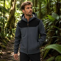 Veste Softshell Homme Imperméable et Coupe-Vent à Capuche Doublée Polaire avec Logo Personnalisé, Vente en Gros Usine, Manteau d'Extérieur OEM 2026