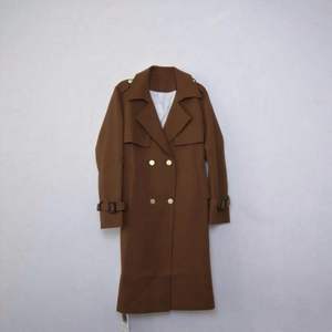 Fashion New Design Windbreaker Jacket Cross Splicing Double Breasted Lapel Long <strong>Coat</strong> for Women 2379 - Product Image 2