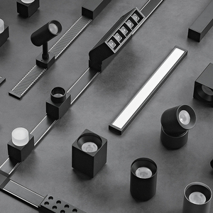 Ushine chất lượng tốt hiện đại cửa hàng văn phòng nhà lõm Nhôm dẫn từ ánh sáng theo dõi - Product Image 1