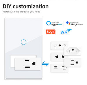 Interruptor de 2 Botones de 118 mm, 3 Orificios, 10A, Material de PC, Control por Voz y Móvil para Hogares, Hoteles y Salas de Conferencia - Product Image 5