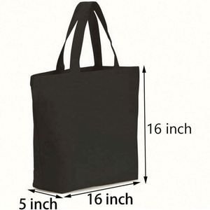 Bolsas de Compras Reutilizables Baratas con Logotipo Personalizado al por Mayor, Bolsa de Lona de Algodón Blanca Lisa con Personalización - Product Image 2