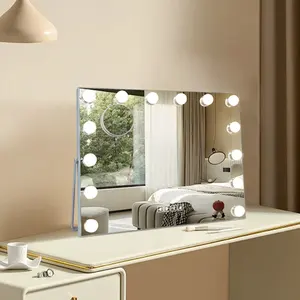 Bluetooth Function Hollywood Makeup Vanity Mirror With 14Pcs LED Lights Led Vanity Touch Screen Mirror