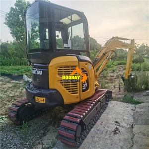 Excavadora Usada Komatsu PC55MR PC55MR-2 de Envío Rápido, Mini Excavadora Usada Original Komatsu PC35MR 40MR 50MR con Ruedas de Goma en Stock - Product Image 5