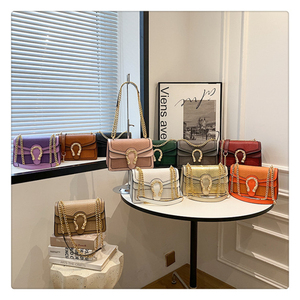 Sac à main de créateur nouvellement arrivé, marque célèbre, chaîne, pierre texturée, sac à main à bandoulière embossé, contactez-nous <span class=keywords><strong>pour</strong></span> le répertoire 5A - Product Image 1