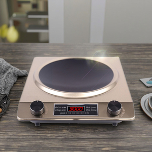 Lõm duy nhất Burner Bếp cảm ứng thép không gỉ cảm ứng nồi điều khiển nhiệt độ Anh cắm nồi cho hộ gia đình sử dụng - Product Image 1
