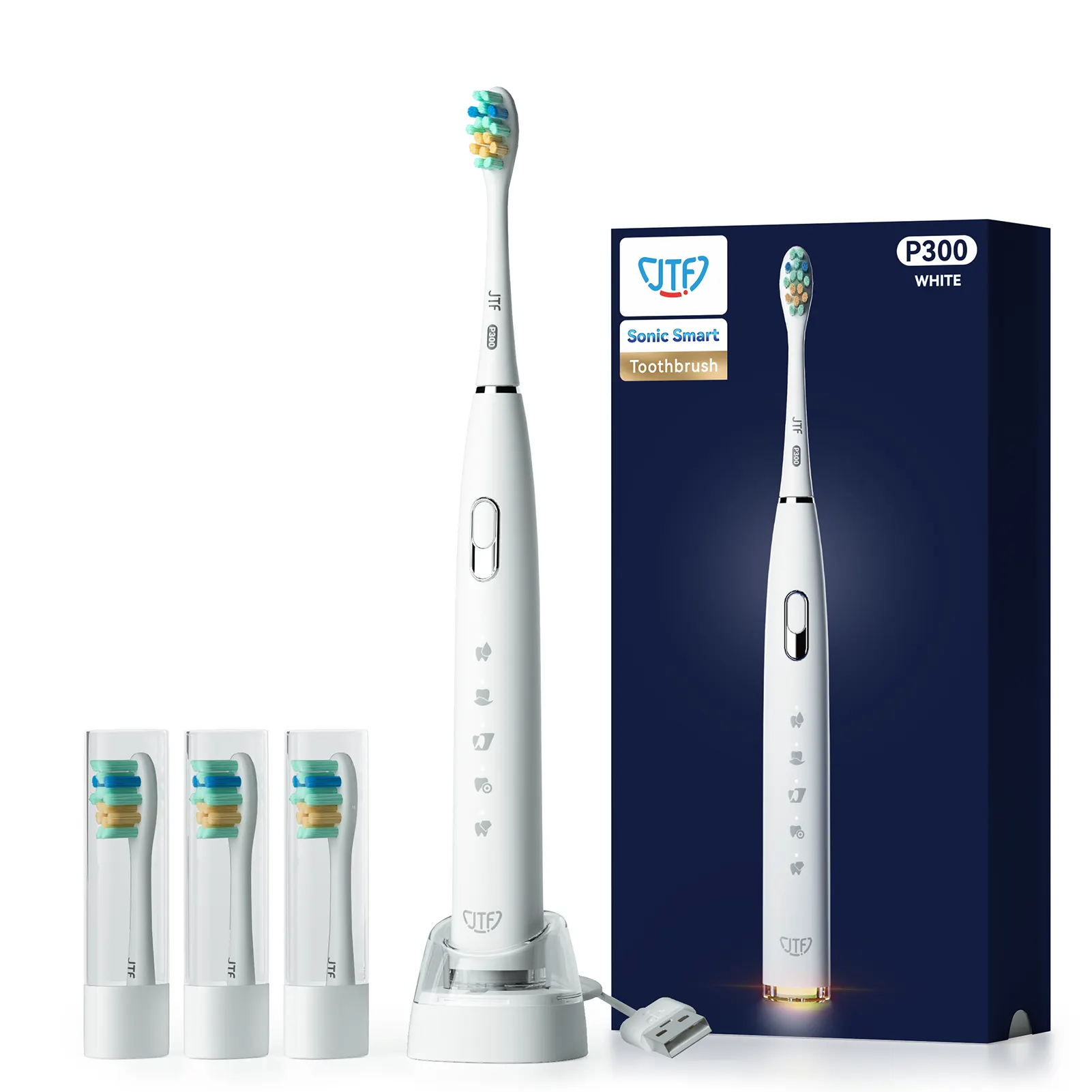 Wholesale Eco Friendly Powerful Sonic Toothbrush Electric Ultrasonic With 4 Replacement Heads