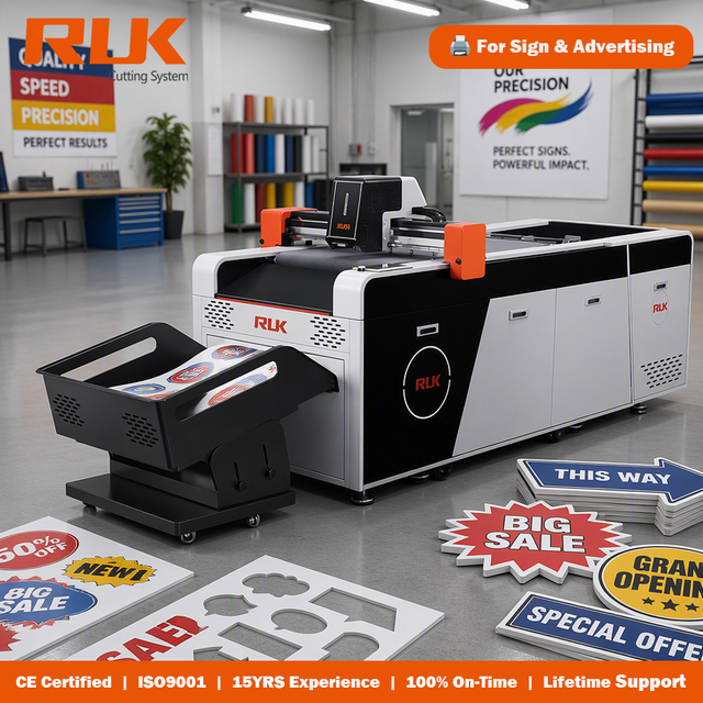 RUK MKC-0806 New High Precision CNC Paper Cutting Machine with Oscillating Knife CCD Camera Motor & Engine CE