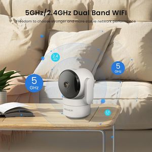 Amorom 2K Pan Tilt Indoor <b>Security</b> <b>Camera</b> 360 Degree Pet Dog Monitoring Motion Tracking Night Vision 2 Way Audio - Product Image 2