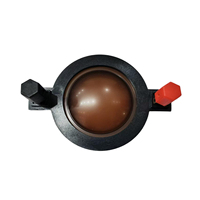 Haut-parleur à diaphragme en titane brun de 44,4 mm, unité de compression à bobine mobile, impédance de 8 ohms, puissance de sortie de 30-50 W, certifié RoHS