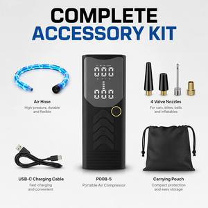 Compresseur d'air numérique portable YILIE P008-5 6000 mAh <span class=keywords><strong>pour</strong></span> voiture, vélo et ballons – Vente en gros usine - Product Image 4