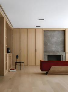 Armoire de cuisine design moderne avec finition mélamine prix de gros en bois avec accessoire de robinet - Product Image 4