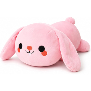 Nuovo Coniglio di Peluche Personalizzato con Perline Ponderate, Simpatico Cuscino Giocattolo di Peluche, Regali di Pasqua per Adulti e Bambini - Product Image 1