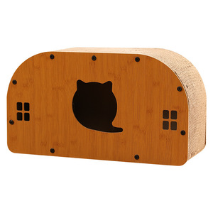 Tablero para rascar gatos Nido Resistente al desgaste Vertical Ecológico Madera de alta calidad Doble capa Integrado Gato Sofá Gato Casa Spot - Product Image 5