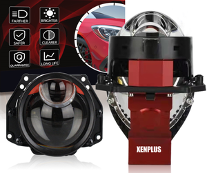 Xenplus - Lente de Proyector LED para Faros Delanteros Bi-LED LP12 de 12 V y 160 W, Súper Brillante, 3 Pulgadas, 6200 K, 20000 LM, Gran Oferta - Product Image 1