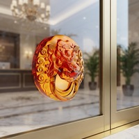 ArtFamily Dragon en Verre Cristal Fait Main Haut de Gamme, Cadeau Décoratif pour Salon, Style Ethnique Créatif Jiangsu