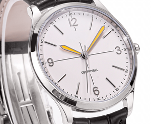 Men Automatic Mechanical Watch with Leather Strap 316L Stainless Steel Case Sapphire Crystal Luminous Business Casual Wristwatch - Product Image 3