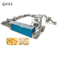 Volledig Automatische Aardappelchipsmachine Industrieel 300kg/u ODM Aangepaste Vers Gesneden Diepvries Gefrituurde Verwerkingslijn