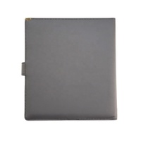 Porte-documents de présentation personnalisé en cuir PU A5 avec anneaux en D à 4 trous, modèle SKU-F-0261 par OEM&ODM