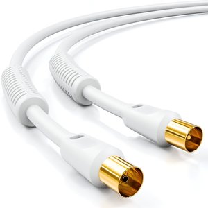 <span class=keywords><strong>Cable</strong></span> Coaxial Digital <span class=keywords><strong>SAT</strong></span> con Conector F para Antena de <span class=keywords><strong>TV</strong></span>, Router, Módems, Compatible con HD 4K UHD DVB - Alta Calidad - Product Image 2