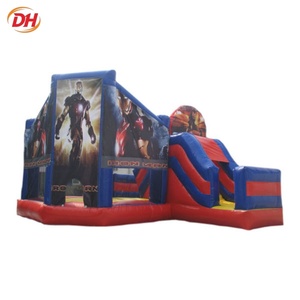 Château Gonflable en PVC pour Enfants, Combo de Jeux de Saut Extérieurs à Thème Dessin Animé, Idéal pour l'Expédition Maritime - Vente Flash - Product Image 3