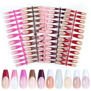 Nouveau Produit : Capsules d'Ongles Artificiels en ABS Français, Forme Amande Courte, 120 Pièces/Paquet, Couverture Complète, Produits pour Ongles - Product Image 2
