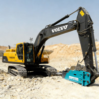 Martillo Hidráulico MSB550 MSB600 MSB700 para Excavadoras de 18-32 Toneladas, Uso en Canteras, Compatible con Excavadoras PC200LC PC225LC PC210