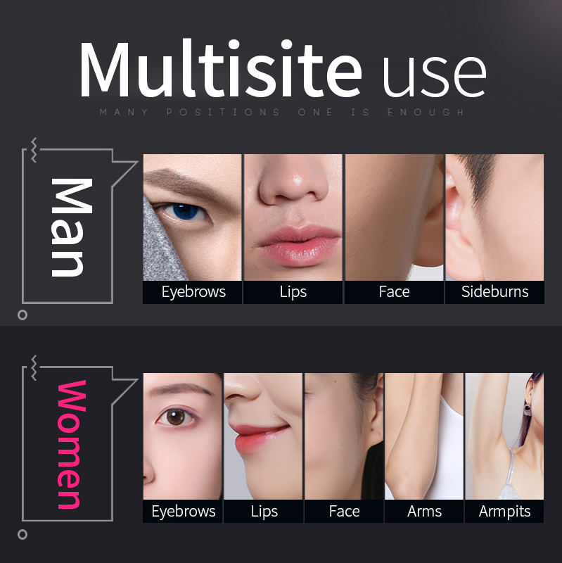Лидер продаж Amazon, триммер для удаления бровей, инструменты для макияжа, триммер для бровей с лезвиями из нержавеющей стали