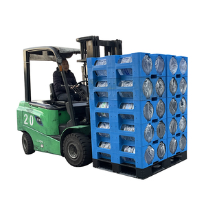Standard size euro plastic pallet for 5 gallon water bottle storage pallet water rack