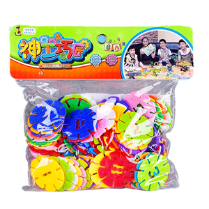 Blocs de construction flocon de neige en gros blocs en plastique blocs d'insertion de sorts jouets éducatifs pour enfants - Product Image 1