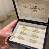 Best-seller transfrontalier : Nouvelle bague gourde vintage de style chinois pour femme, bague ouverte polyvalente de luxe haut de gamme et de niche