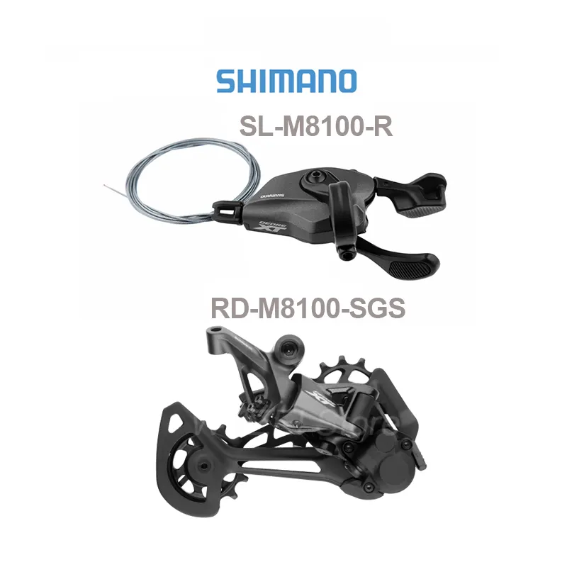 SHIMANO DEORE XT M8100 12vグループセットmtbマウンテンバイク1x12スピードシフターSL- M8100-RリアディレイラーRD-M8100-SGSオリジナル