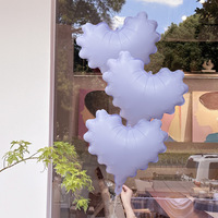 Ballons en aluminium mats irréguliers en forme de cœur de 20 pouces pour mariage, fournitures de fête, demande en mariage, confession, ballon cœur coloré à l'hélium