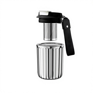 304 Stainless Steel Vacuum Double-Layer Coffee Cup <b>Tea</b> <b>Infuser</b> 12-24 Hours Thermal Insulation Portable Outdoor Creative Design - Product Image 1