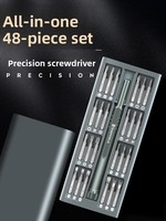 Jeu de tournevis de précision multifonctionnel en acier chromé, 48 pièces, pour téléphone portable, ordinateur portable, élimination des cendres