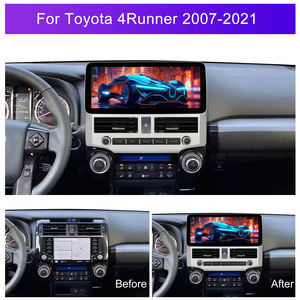 Radio de Coche Android Podofo de 12.3'' con 8 Núcleos, 4+64G, <span class=keywords><strong>CarPlay</strong></span>/Android Auto/GPS/WIFI/RDS/DSP/IPS para Toyota 4Runner 2007-2021, Venta al Por Mayor - Product Image 4