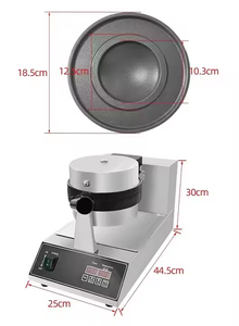 Machine à gaufres commerciale mini, simple, électrique, numérique, en acier inoxydable, modèle UFO, pour usage domestique et hôtelier - Product Image 3
