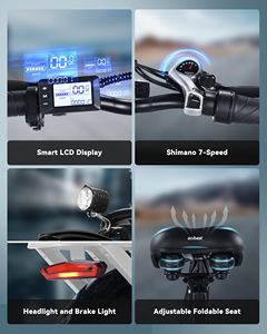 ACTBEST Mars 小型折りたたみOEM 48vバイク 20インチファットタイヤシティ電動自転車（大人用） - Product Image 3