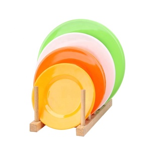 Assiette à dîner ronde de couleur Pure en mélamine salade Steak assiette à collation hôtel Restaurant cuisine <span class=keywords><strong>vaisselle</strong></span> - Product Image 2