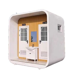 Toilettes mobiles portables pour l'extérieur, sanitaires publics, panneaux sandwich, design moderne, installation facile, attractions touristiques - Product Image 3