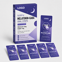Bandes de mélatonine puissantes pour le sommeil 5mg, film oral à dissolution rapide, complément pour un sommeil profond, marque privée OEM ODM