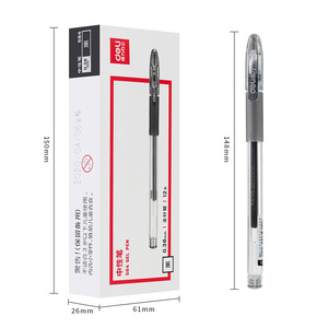 Bolígrafo de Gel Deli S84 de 0.38 mm, Negro, para Oficina y Escuela, con Punta de Aguja, Tinta de Carbono, Papelería - Product Image 4
