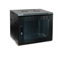 Selamat Datang untuk Menyesuaikan Jaringan Lemari Rumah Indoor Dinding Pintu Kaca 9U Mini Rack Server Data Kabinet