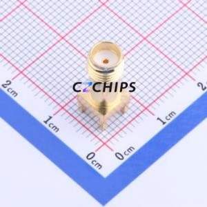 HJ-SMA015 RF Coaxial Connector Through hole Component (THT) Connector Board-to-Board Inner Hole 1 12mm - Product Image 1