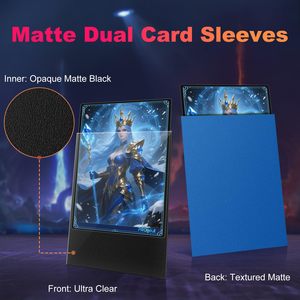 Wholesale Custom Packaging Matte Card <b>Sleeves</b> Fit Baseball Sports Game Matte Dual Deck Card Protectors Matte <b>Sleeve</b> - Product Image 3